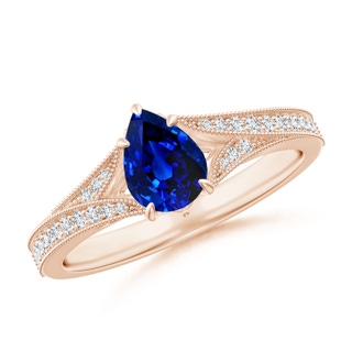 Pear AAAA Blue Sapphire