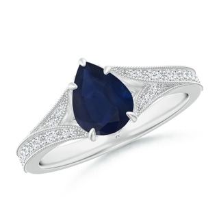 Pear A Blue Sapphire