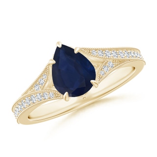 Pear A Blue Sapphire