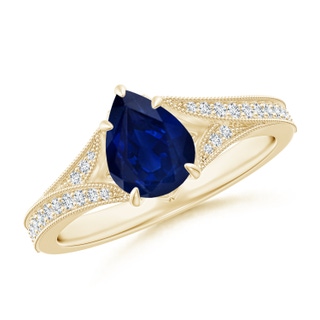 Pear AA Blue Sapphire