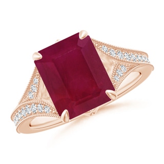 Emerald Cut A Ruby
