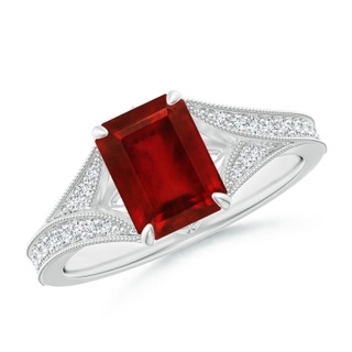 Emerald Cut AAAA Ruby