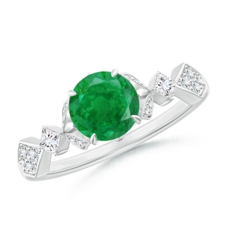Round AA Emerald