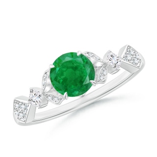 Round AA Emerald