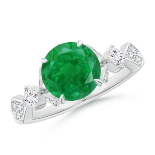 Round AA Emerald