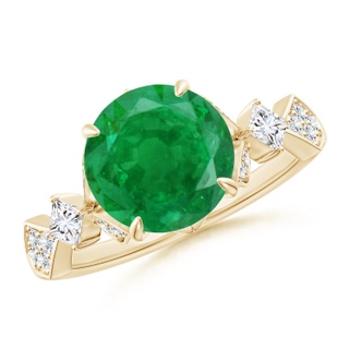 Round AA Emerald