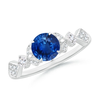 Round AAA Blue Sapphire