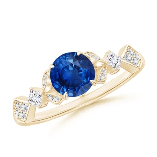 Round AAA Blue Sapphire