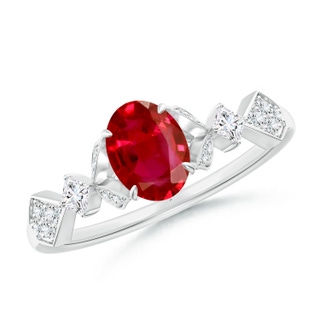 Oval AAA Ruby