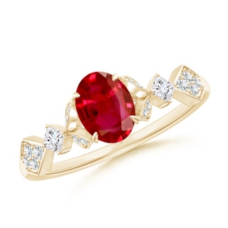 Oval AAA Ruby