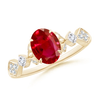 Oval AAA Ruby