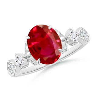 Oval AAA Ruby