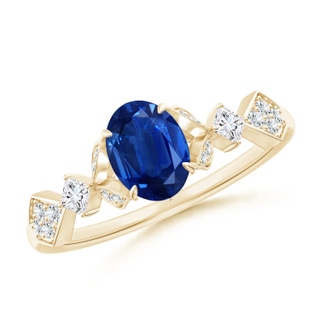 Oval AAA Blue Sapphire