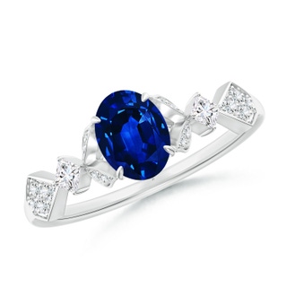 Oval AAAA Blue Sapphire