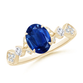 Oval AAA Blue Sapphire