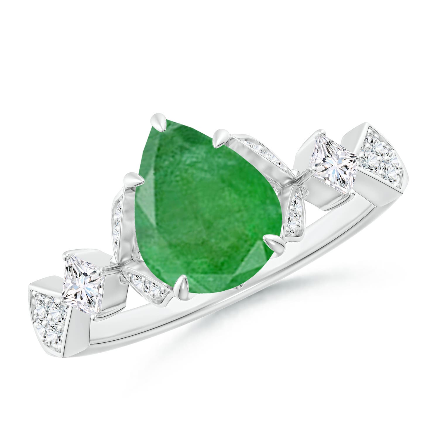 ダイアモンド　蝶 Round Diamond Butterfly Engagement Ring