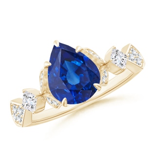 Pear AAA Blue Sapphire