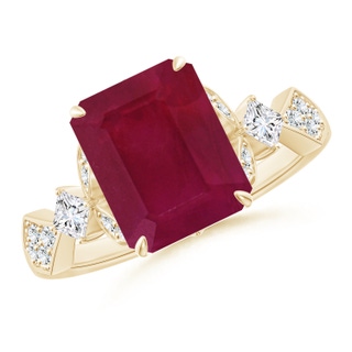 Emerald Cut A Ruby