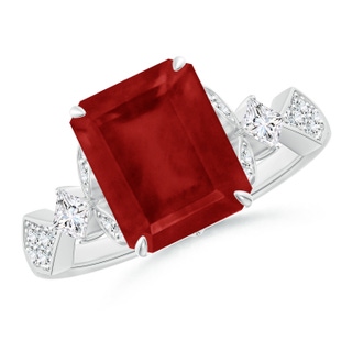 Emerald Cut AA Ruby