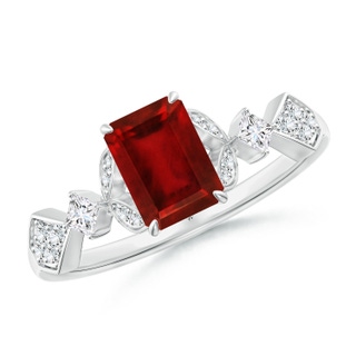 Emerald Cut AAAA Ruby