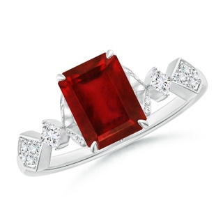 Emerald Cut AAAA Ruby