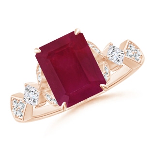 Emerald Cut A Ruby