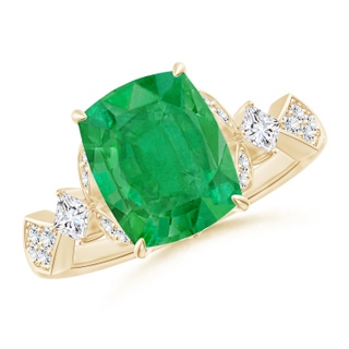 Cushion Rectangular AA Emerald