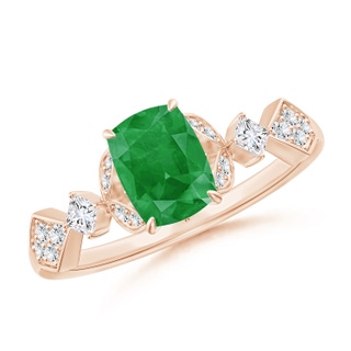 Cushion Rectangular A Emerald