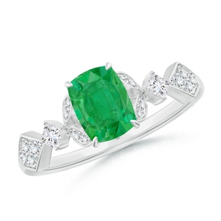 Cushion Rectangular AA Emerald