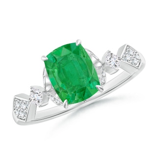 Cushion Rectangular AA Emerald