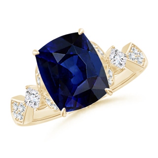 Cushion Rectangular AAA Blue Sapphire