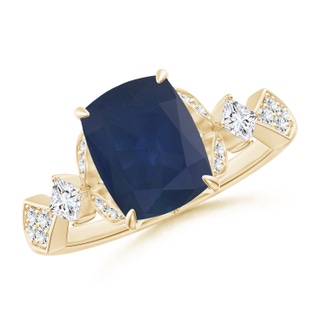 Cushion Rectangular A Blue Sapphire