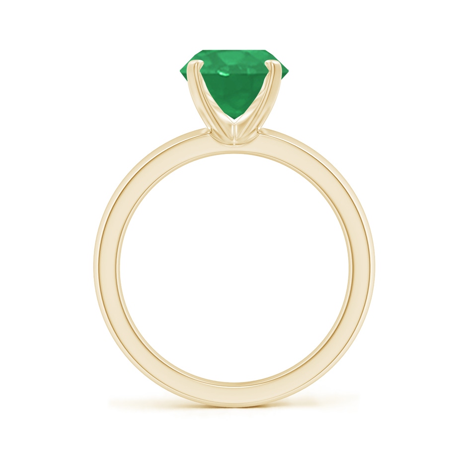 10x8mm A Prong-Set Oval Emerald Solitaire Engagement Ring in Yellow Gold side 199