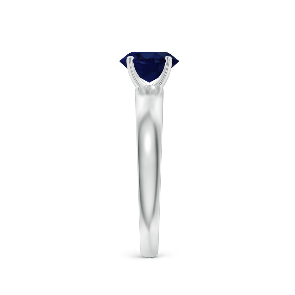 7x5mm A Prong-Set Oval Blue Sapphire Solitaire Engagement Ring in White Gold Side 299