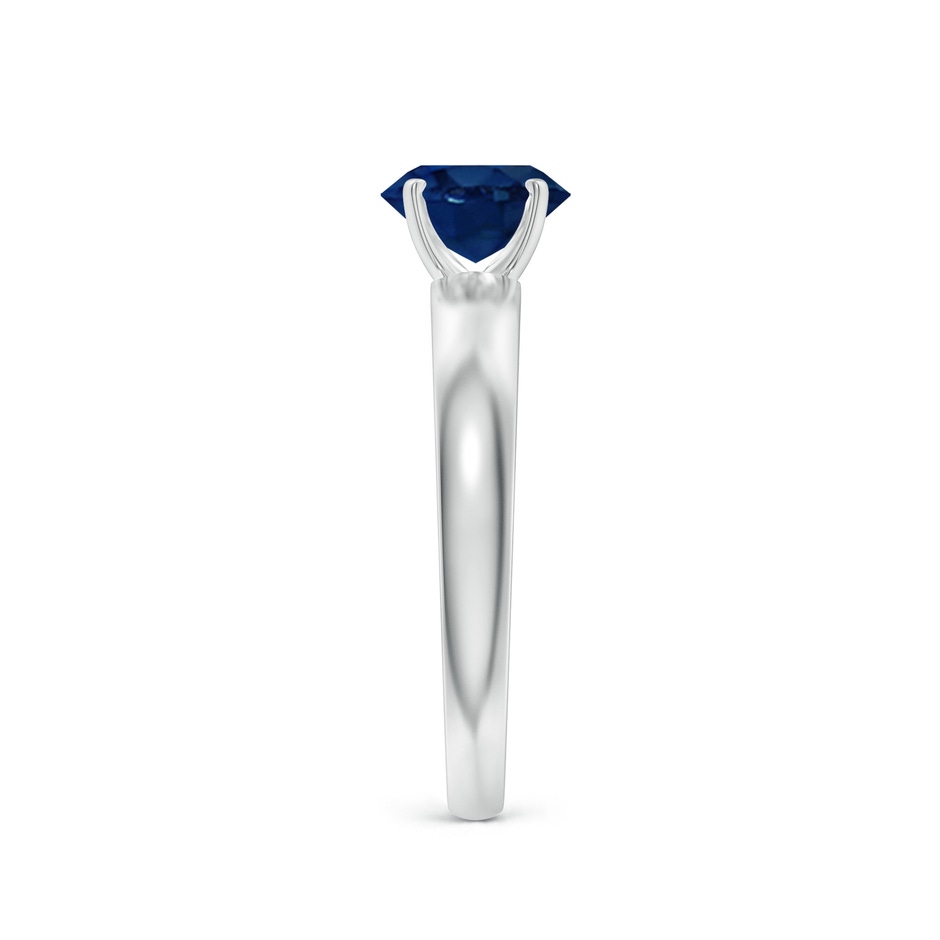 7x5mm AA Prong-Set Oval Blue Sapphire Solitaire Engagement Ring in White Gold side 299