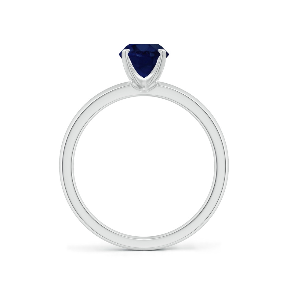 8x6mm A Prong-Set Oval Blue Sapphire Solitaire Engagement Ring in P950 Platinum side 199