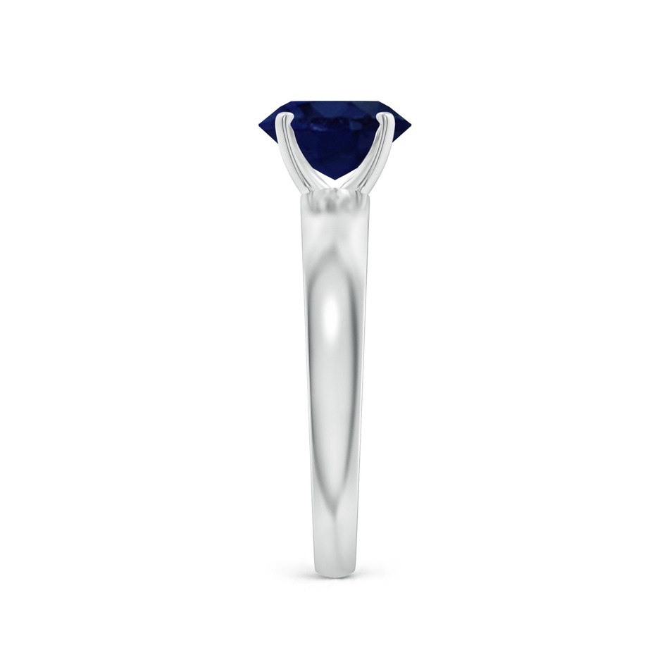 8x6mm A Prong-Set Oval Blue Sapphire Solitaire Engagement Ring in P950 Platinum side 299