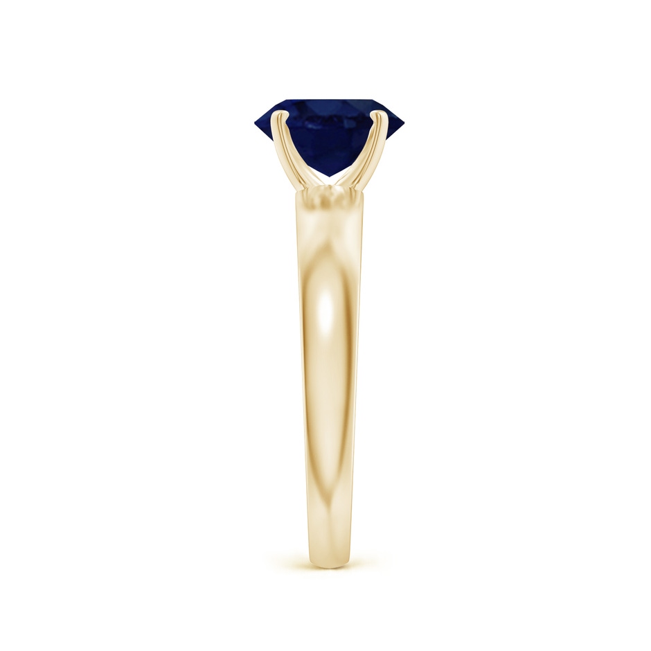 8x6mm A Prong-Set Oval Blue Sapphire Solitaire Engagement Ring in Yellow Gold Side 299