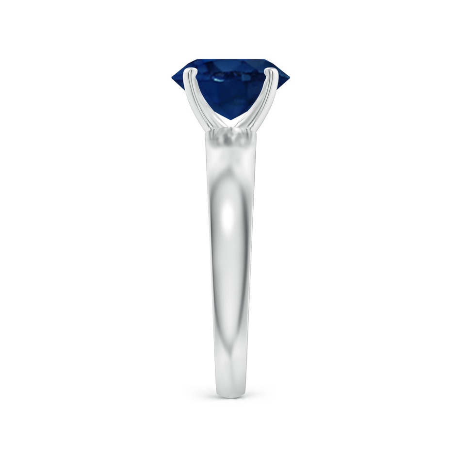 9x7mm AA Prong-Set Oval Blue Sapphire Solitaire Engagement Ring in White Gold side 299