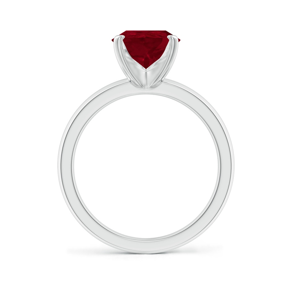 10x8mm AA Prong-Set Pear Ruby Solitaire Engagement Ring in P950 Platinum side 199