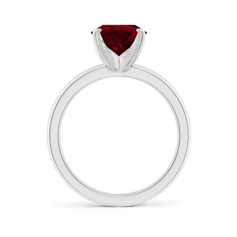 10x8mm AAAA Prong-Set Pear Ruby Solitaire Engagement Ring in P950 Platinum side 199