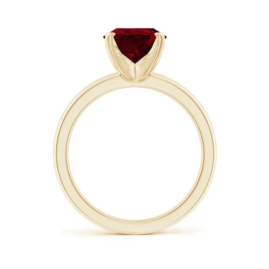 10x8mm AAAA Prong-Set Pear Ruby Solitaire Engagement Ring in Yellow Gold side 199
