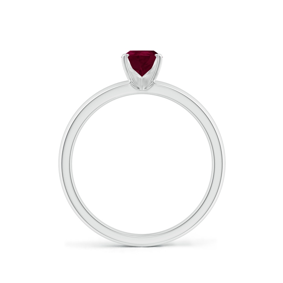 7x5mm A Prong-Set Pear Ruby Solitaire Engagement Ring in P950 Platinum side 199