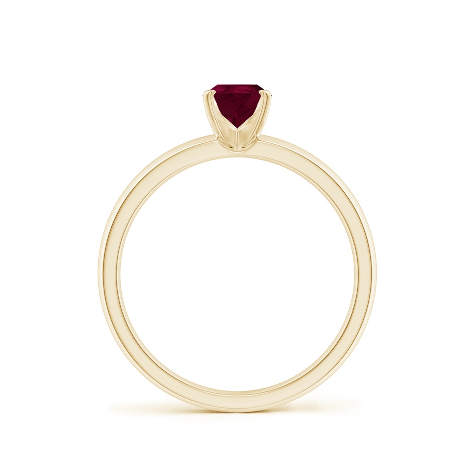 7x5mm A Prong-Set Pear Ruby Solitaire Engagement Ring in Yellow Gold side 199