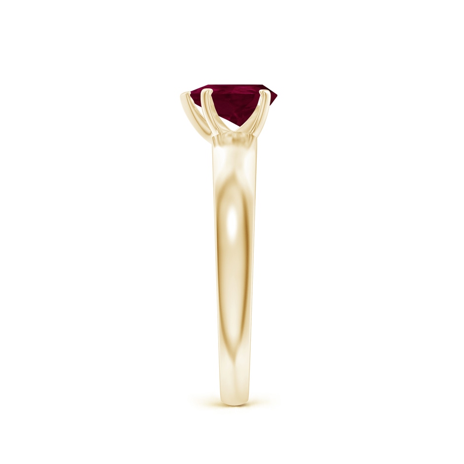 7x5mm A Prong-Set Pear Ruby Solitaire Engagement Ring in Yellow Gold side 299
