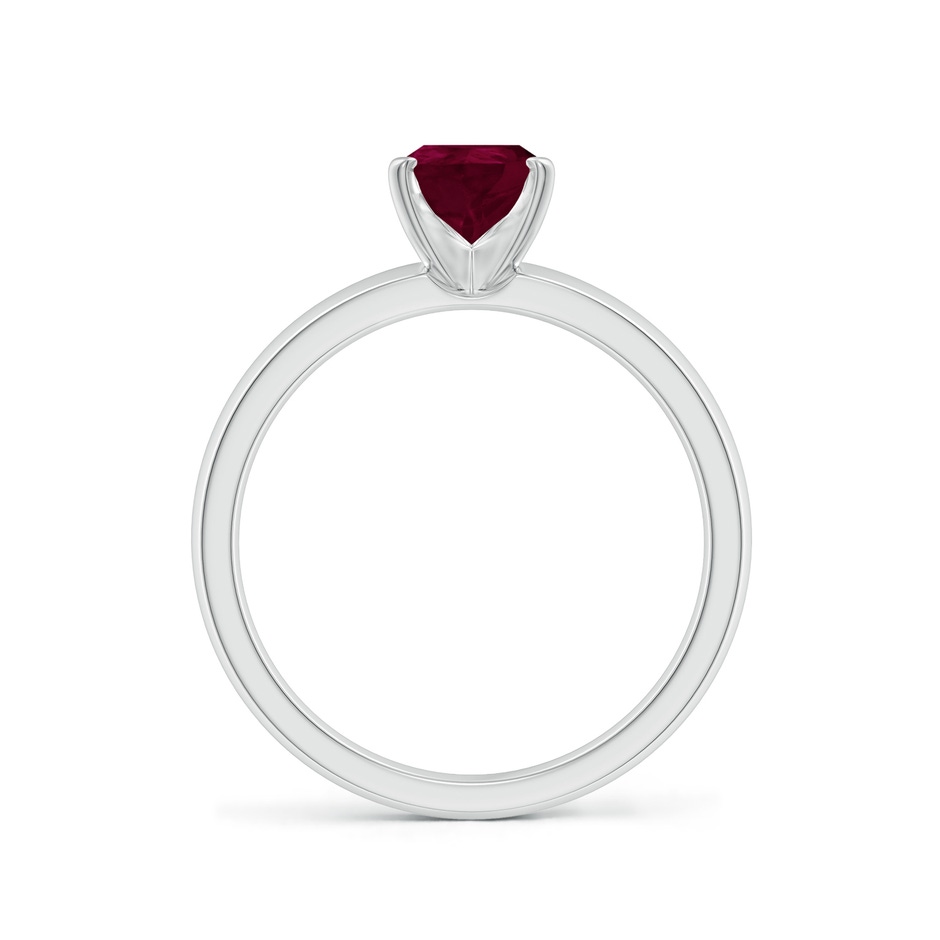 8x6mm A Prong-Set Pear Ruby Solitaire Engagement Ring in P950 Platinum side 199