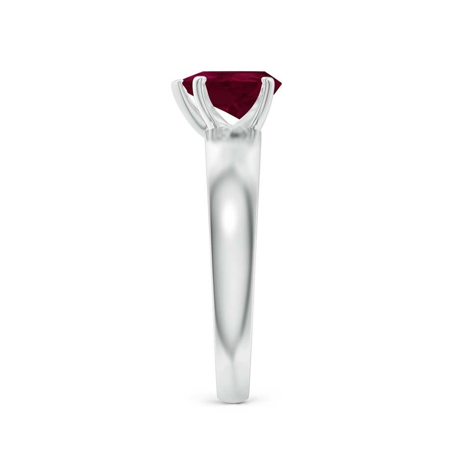 8x6mm A Prong-Set Pear Ruby Solitaire Engagement Ring in P950 Platinum side 299