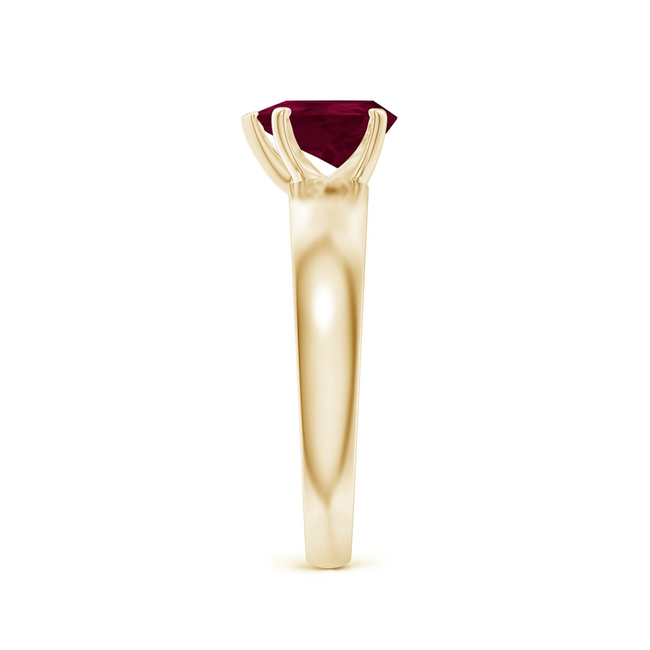 8x6mm A Prong-Set Pear Ruby Solitaire Engagement Ring in Yellow Gold side 299