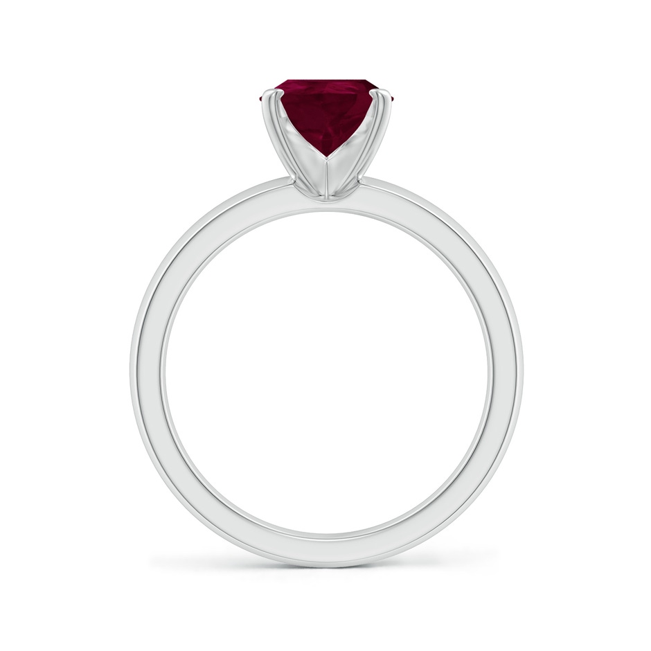 9x7mm A Prong-Set Pear Ruby Solitaire Engagement Ring in P950 Platinum side 199