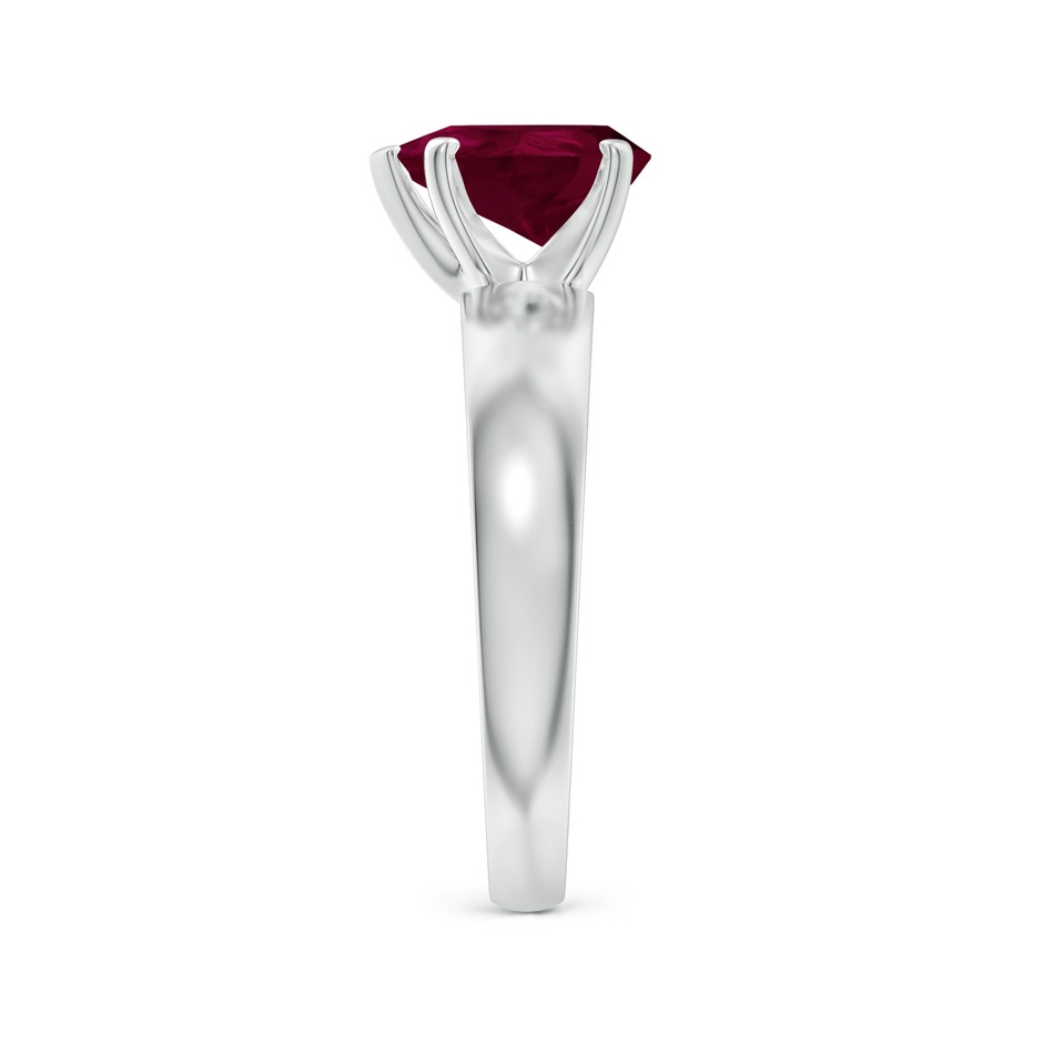 9x7mm A Prong-Set Pear Ruby Solitaire Engagement Ring in P950 Platinum side 299